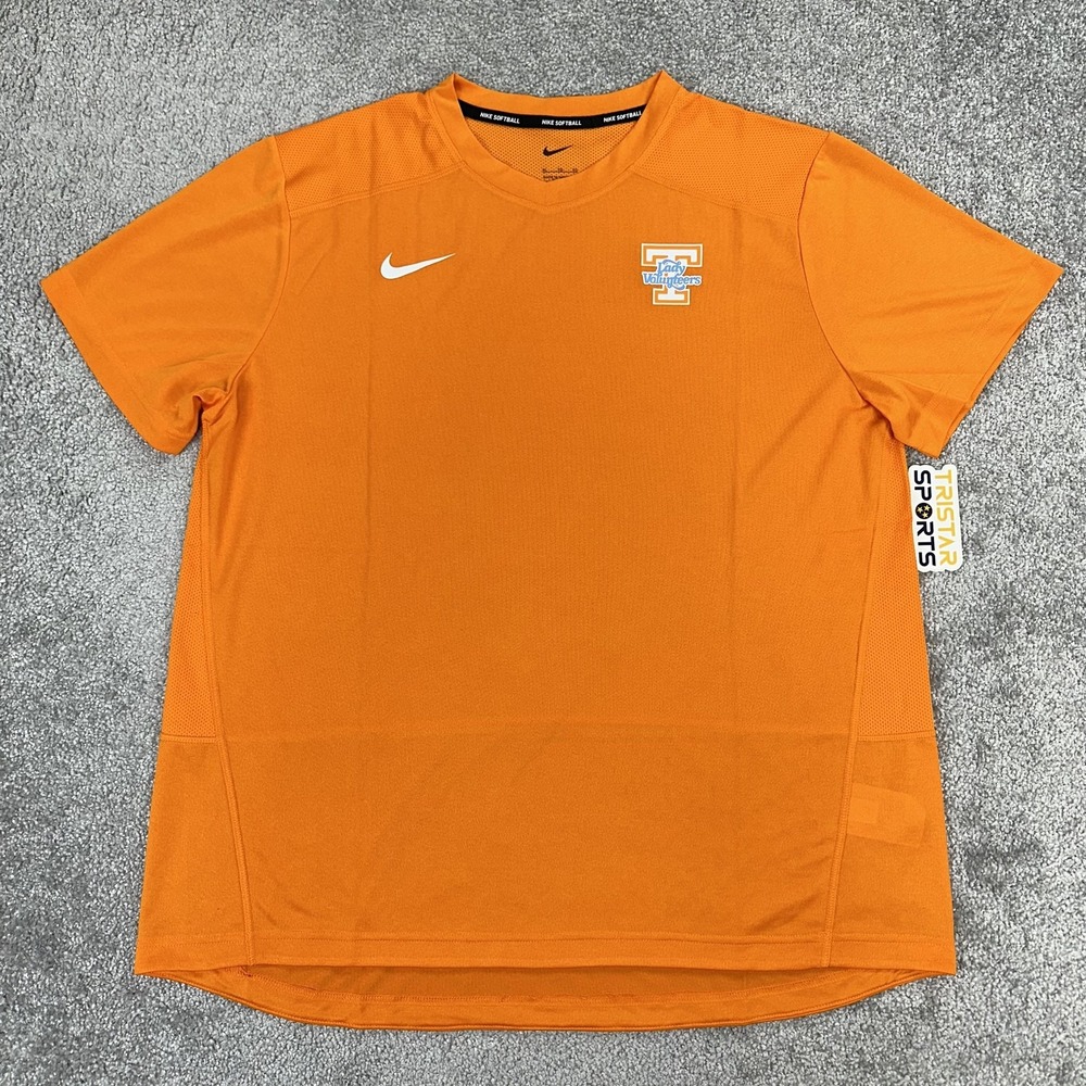 Tennessee Lady Volunteers Softball Shirt Womens XL Orange Nike PE Team Issue Vol